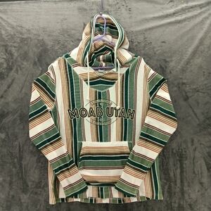 Lone Rock Clothing Moab Utah Hoodie Poncho L Striped Est 1902 Desert Adventure